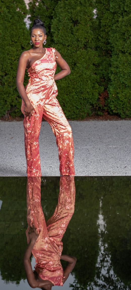 The Debut: Taffeta jumpsuit