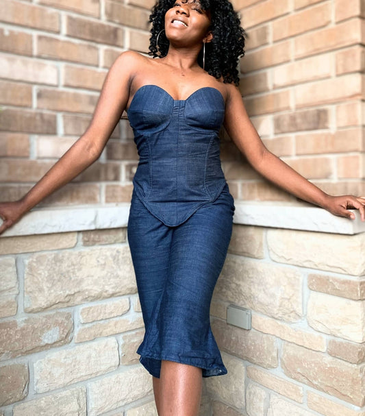 3/4 Denim Culottes